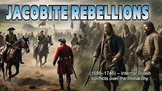 Jacobite Rebellions (1688&ndash;1746) Internal British conflicts over the monarchy