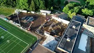Aerial Blake: Hopkins Campus Construction