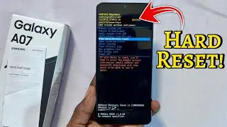 Как сделать полный сброс настроек Samsung Galaxy A07!