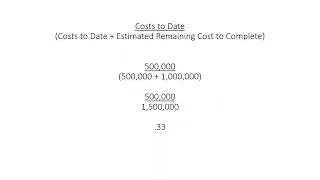 Percentage of Completion Part 1 Vi