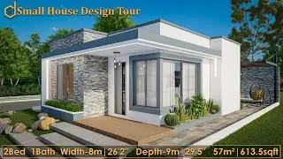 2 Bedroom Small Modern House Design | Stunning House Walkthrough