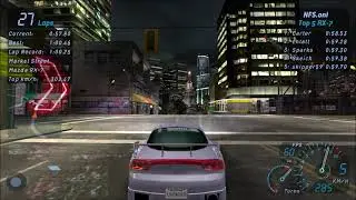 NFS Underground - Market Street Forward - 1:00.18 - No Nos RX-7 #nfs_onl