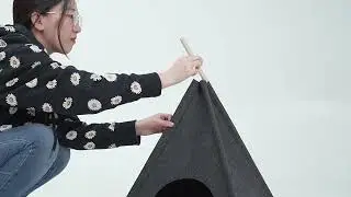 Eco-Friendly Felt Cat Cave: Sustainable Comfort for Your Pet