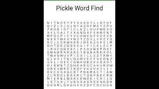 Pickle Peeps! Here is a little fun we created for you. How many pickle themed words can you find?