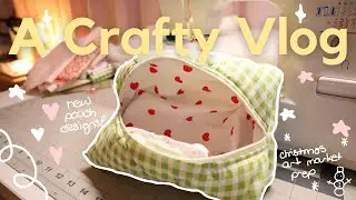 A Crafty Studio Vlog ✨ Get Ready For A Winter Art Market With Me! ☃️ 🛍️