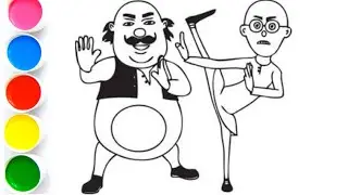 Learn to draw Mottu patlu karate scene #stepbystepcoloring #drawing4kids #howtodraw 