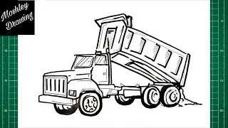 How to Draw a Dump Truck
