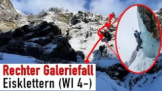 Eisklettern - Rechter Galeriefall (rechte Variante) im Pitztal - feat. @AlpineFex