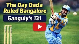 The Day Dada Ruled Bangalore &ndash; Ganguly&rsquo;s 131 vs Pakistan (1996)