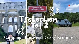 Tschechien Teil 2 unsere Reise geht weiter - Campingplatz an der Moldau – Budweis -  Český Krumlov