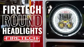 Upgrade Your Fire Truck's Lighting System with FireTech Round Headlights - 5.75