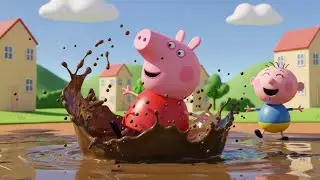 Peppa Pig Lost Her Boots in Muddy Town | Kids Songs & Nursery Rhymes