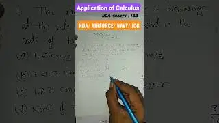 Application of Calculus for NDA,NAVY(aa & ssr) AIRFORCE (X-group),ICG