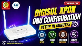 Digisol router configuration telugu !Digisol Onu configuration
