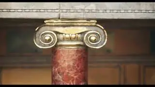 Columns in Ionic Order Decor in Unreal Engine 5