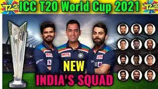 ICC T20 World Cup 2021 | Team India Full and Final Squad | India 15 Members Squad for T20 World Cup