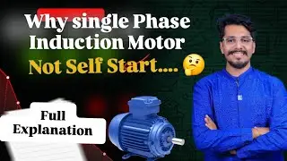 Why Single Phase Induction Motor Not Self Start...? 🤔🤔🤔 #motor #electrical #engineering अंकुश सर 