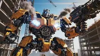 ROBOT CRANE RAKSASA TERKUAT! 🏗️🤖 #shorts #robot #alatberat #mainan #transformer