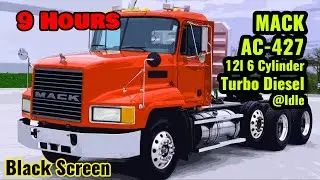 Diesel Engine Sound | Truck Engine | MACK AC-427 | Black Screen | 9 Hours | sleep ASMR