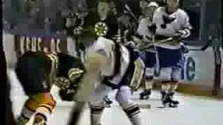 Cam Neely vs Glen Featherstone Feb 23, 1991
