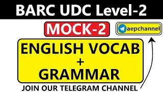BARC UDC Level-2 | English Grammar | Mock-2