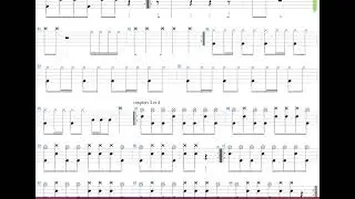 Apache + Gokhlayeh + Drum only + Drum tab