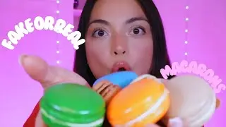 ASMR | FAKE FOOD or REAL ? | Macarons 🤤 | Tingling you to sleep 💤 | Mouth Sounds 💋