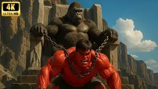 King Kong vs Red Hulk | The Ultimate Titan Showdown in a Cinematic King Kong Movie Scene!
