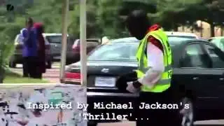 Traffic Police breakdancing on duty