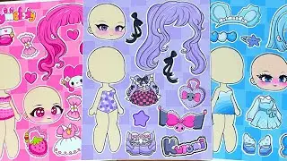 Decorate Sticker Dress Up Princess Style Kuromi / My Melody / Cinnamoroll - Bóc Túi Mù - DIY
