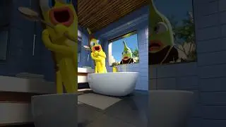 When you live on the ground floor😅 #banana #meme #animation