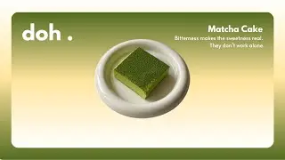 matcha cake.