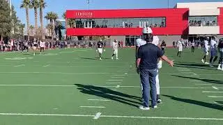 Patriots HC Bill Belichick Gives One on One Instruction to PSU DT PJ Mustipher | Shrine Bowl