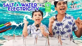 Salt + Water = Electricity?! Best Homemade Battery Experiment!