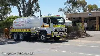 CFS BW13 & BW10 Isuzu Bulk Water Carriers refill at One Tree Hill station