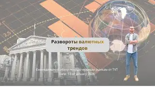 ✅ Развороты валютных трендов (Еженедельный обзор по фьючерсным рынкам отTVT (13.01.2025)