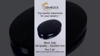Black Jade Cabochon BJ-2A-0006 #cabochon  #cabochonforjewelry  #cabochonsupplier  #cabochons