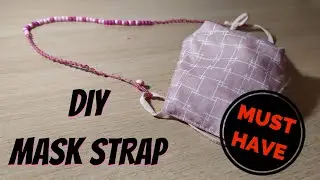 Macrame mask strap | Covid-19 life hack | &Mu;&alpha;&kappa;&rho;&alpha;&mu;έ &lambda;&omicron;&upsilon;&rho;ά&kappa;&iota; &gamma;&iota;&alpha; &mu;ά&sigma;&kappa;&alpha;