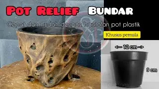 CARA MEMBUAT POT RELIEF DENGAN ALAT SEDERHANA #diy #idekreatif #msrelief