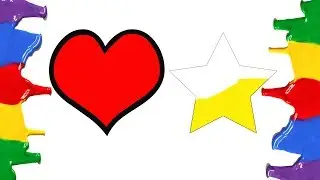 Coloring Pages - Heart and Star How to Draw and Coloring Hearts and Stars