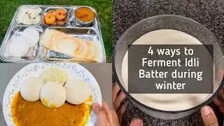 4 Methods to Ferment Idli Batter During Winter|How to Ferment Idli Batter in Instant pot