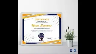 Modern Certificate Template Design | Photoshop Tutorial |