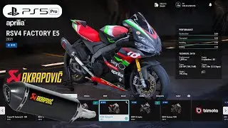 RIDE 5 | Customize My Dream Bike Aprilia RSV4 Factory [4K PS5 Pro]