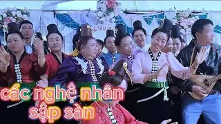 Các nghệ nhân tập trung tại lễ tân gia Anh Đôi Ương bản đẩy xã muội nọi 15/1/26