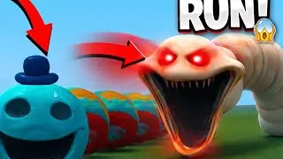 NEW HUNGRY SNAKE WORM vs HUNGRY DOEY | Roblox Monster Battle
