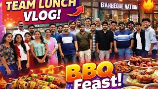 Team Lunch With my Office Gang 🥳😍 | In barbeque Nation #team  #corporate #job #trend #hyderabad 