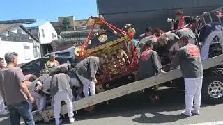 令和7年　神奈川県中井町＜五所八幡宮＞例大祭　「白神輿・赤神輿」＝宮立ち・渡御