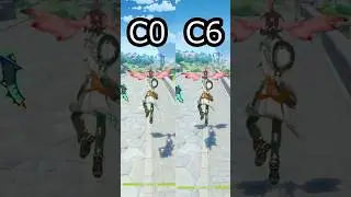 【原神】イファの移動性能 無凸完凸比較【Genshin Impact】