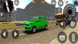 Green Colour Car Driving Missing Simulator Android Game Play on Road Drive to Android 