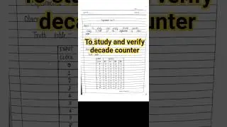 To study and verify decade counter | Physics